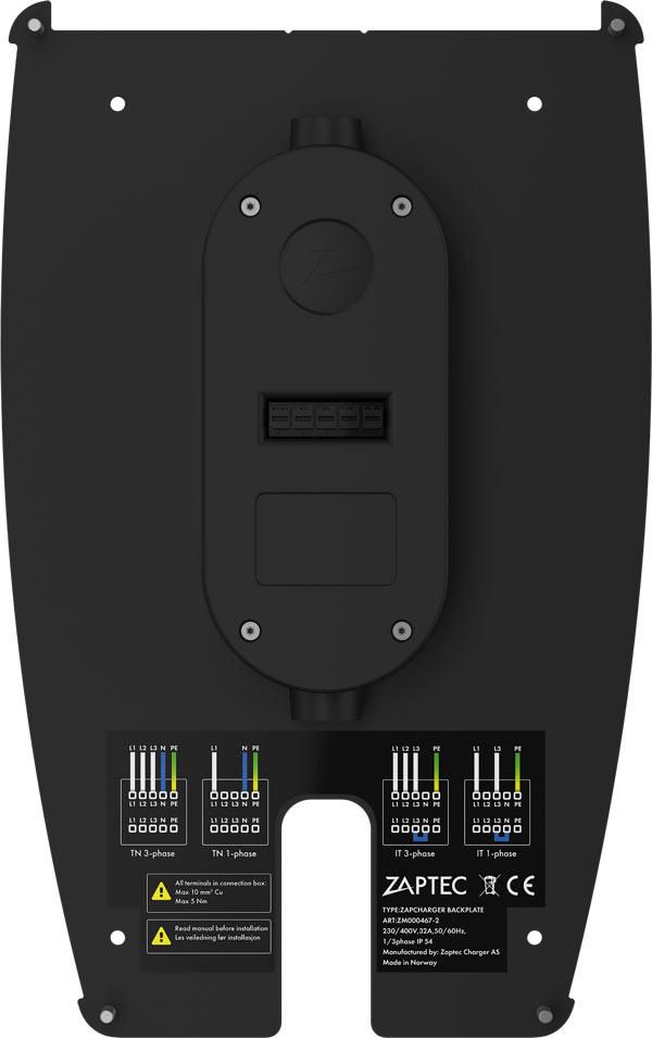 Backplate for Zaptec Pro