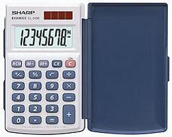Sharp EL-243S W128258626 Calculator Pocket Basic Silver 