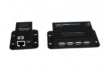 EXSYS 4 Port USB 2.0 Cat.5/6 Extender bis 50 meter