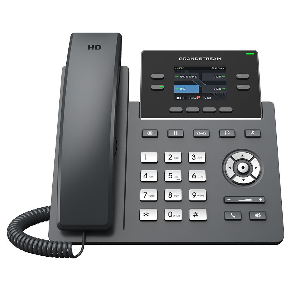 Ip Phone Black 4 Lines Lcd