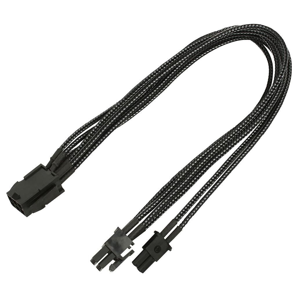 NANOXIA Kabel Nanoxia 6- auf 6+2-Pin, 30 cm, schwarz Single
