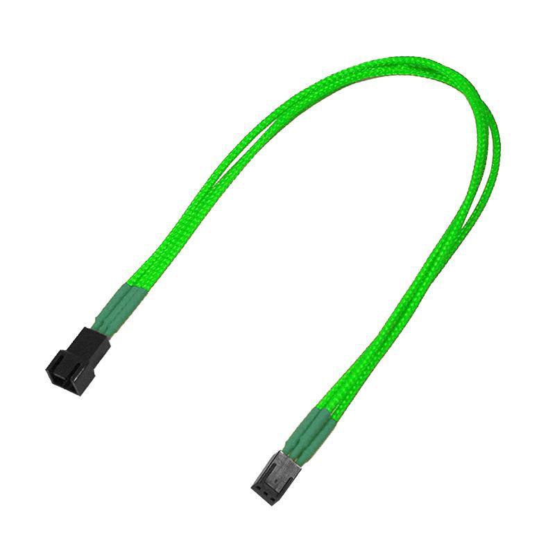 NANOXIA Kabel Nanoxia 3-Pin Verlängerung, 30 cm, Single, neon-grün