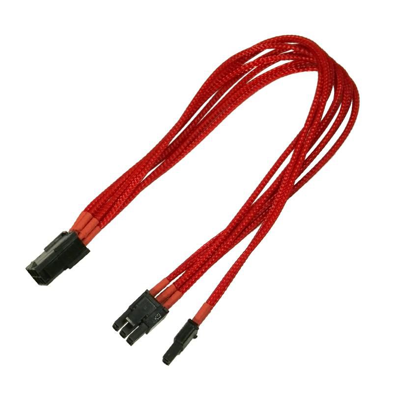 NANOXIA Kabel Nanoxia 6- auf 6+2-Pin, 30 cm, Single, rot
