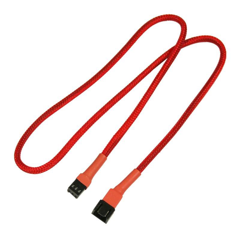 NANOXIA Kabel Nanoxia 3-Pin Verlängerung, 60 cm, rot