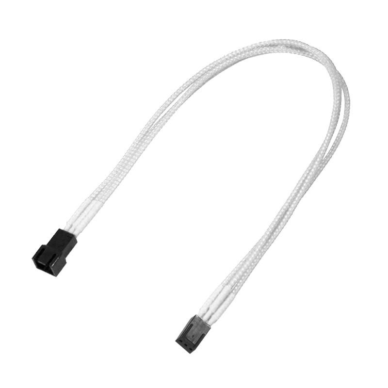 NANOXIA Kabel Nanoxia 3-Pin Verlängerung, 30 cm, Single, weiß