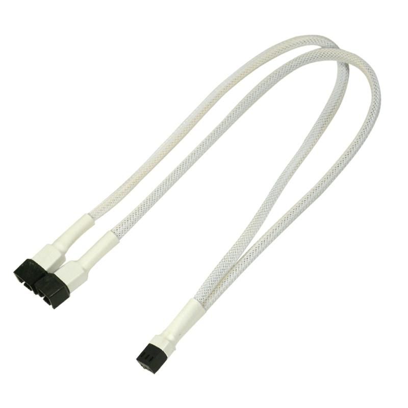 NANOXIA Kabel Nanoxia 3-Pin Y-Kabel, 30 cm, weiß