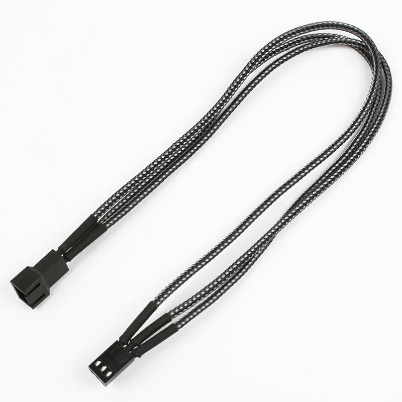 NANOXIA Kabel Nanoxia 3-Pin Verlängerung, 30 cm, Single, schwarz