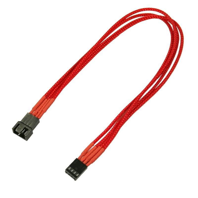 Kabel Nanoxia PWM Verlängerung, 30 cm, Single, rot