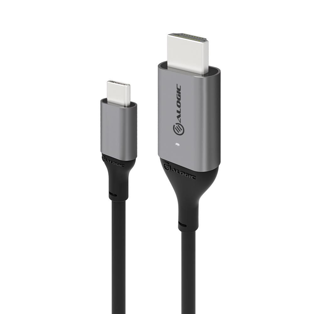 ALOGIC USB Kabel USB-C to HDMI M/M 1m 4K 60Hz grau