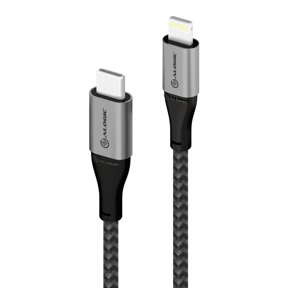 ALOGIC USB Kabel USB-C to Lightning 1.5m grau