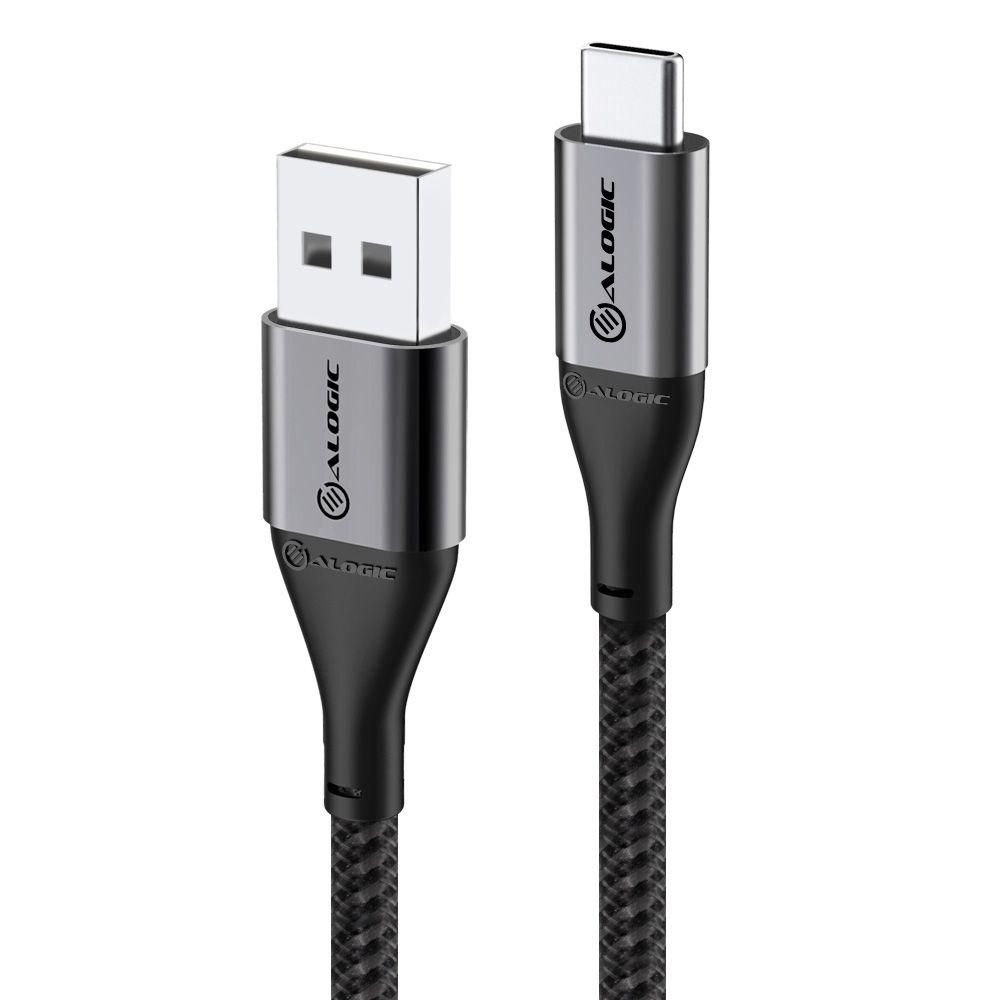 ALOGIC USB Kabel USB 2.0 to USB-A 3A/480Mbps 1.5m grau
