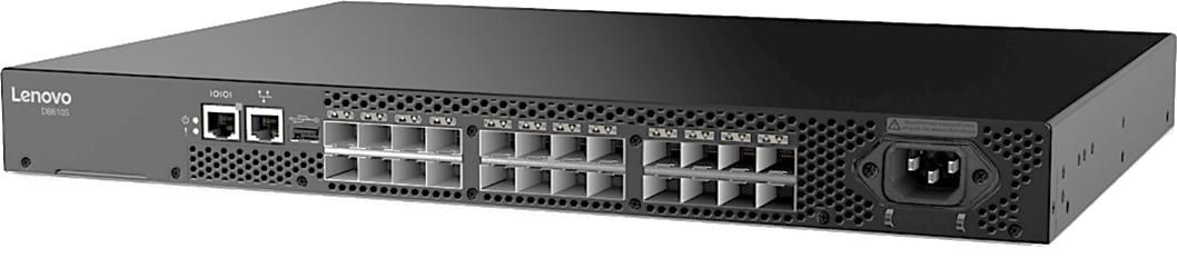 LENOVO DCG ThinkSystem DB610S Gen6 FC Switch 8x32Gb SWL SFP 1PS rail kit 1Y