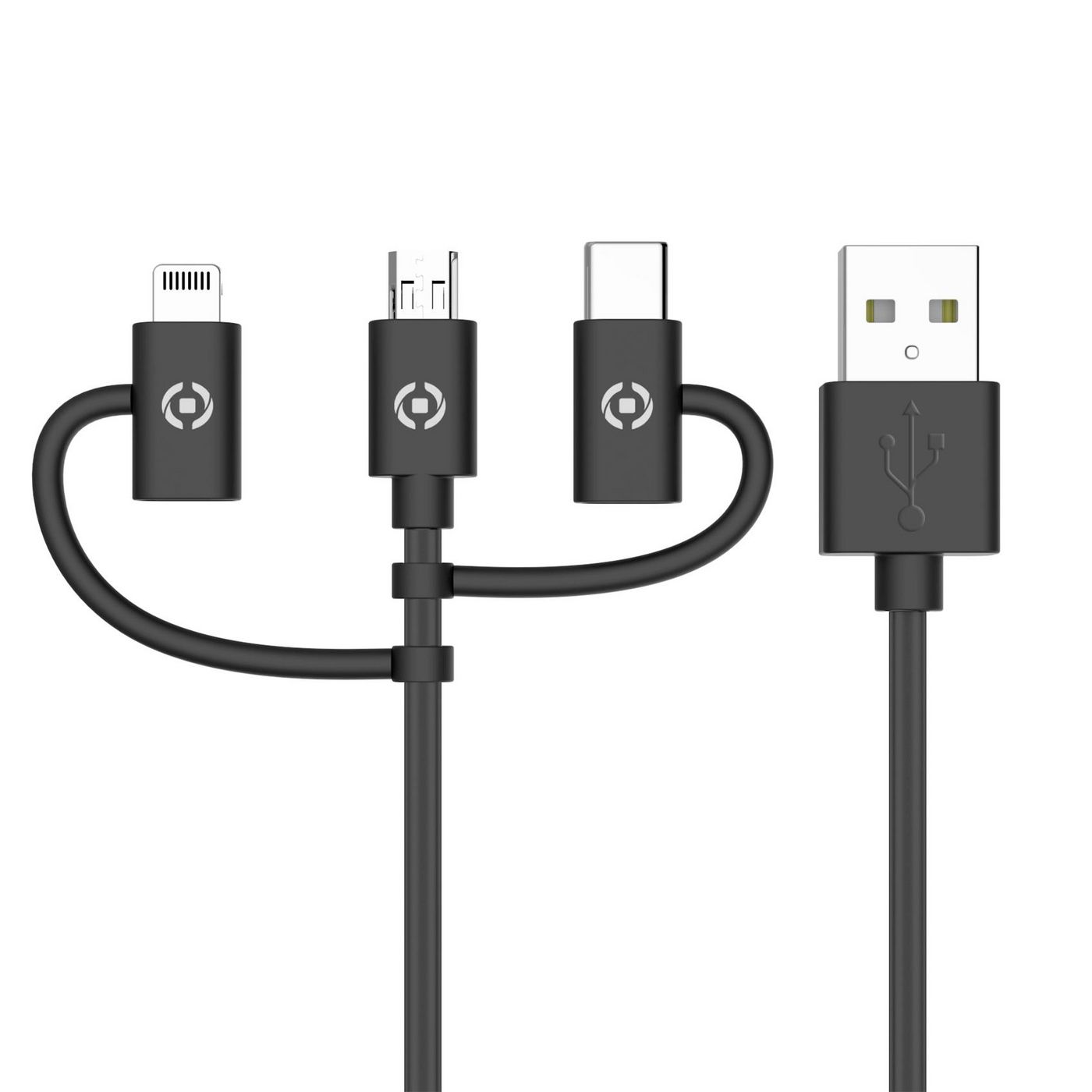 Celly USB3IN1BK W128560044 Usb Cable 1 M Usb 2.0 Usb A 