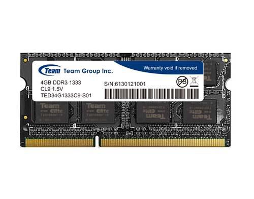 Team-Group TED34G1333C9-S01 W128560226 4Gb Ddr3 So-Dimm 1333Mhz 