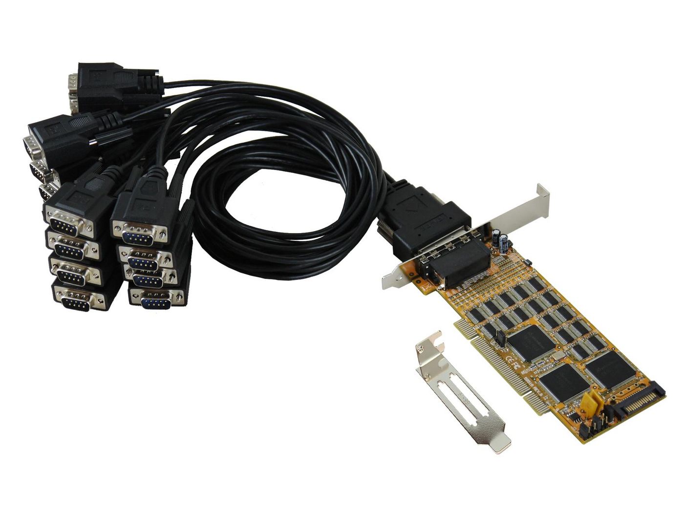 EXSYS PCI 16S Seriell RS232 Karte inkl. LP Bügel (SystemBase Chip-Set) (EX-41016-2)