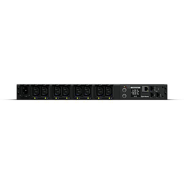 CYBERPOWER Switched PDU41004 230V/15A 1U 8x IEC-320 Outlets Networkport PowerPanel Center Software