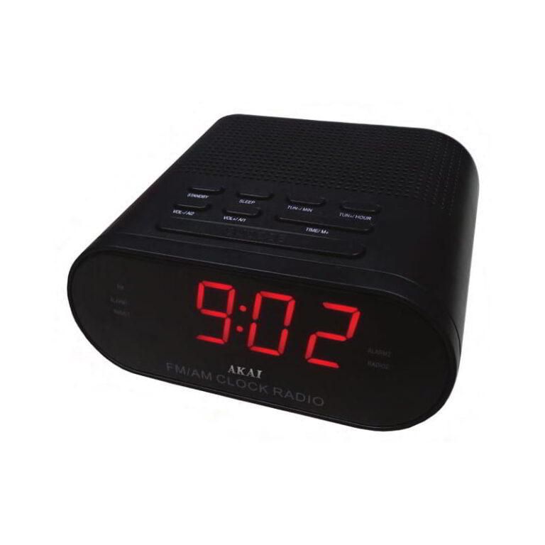 Akai CR002A-219 W128561176 Radio Clock Digital Black 