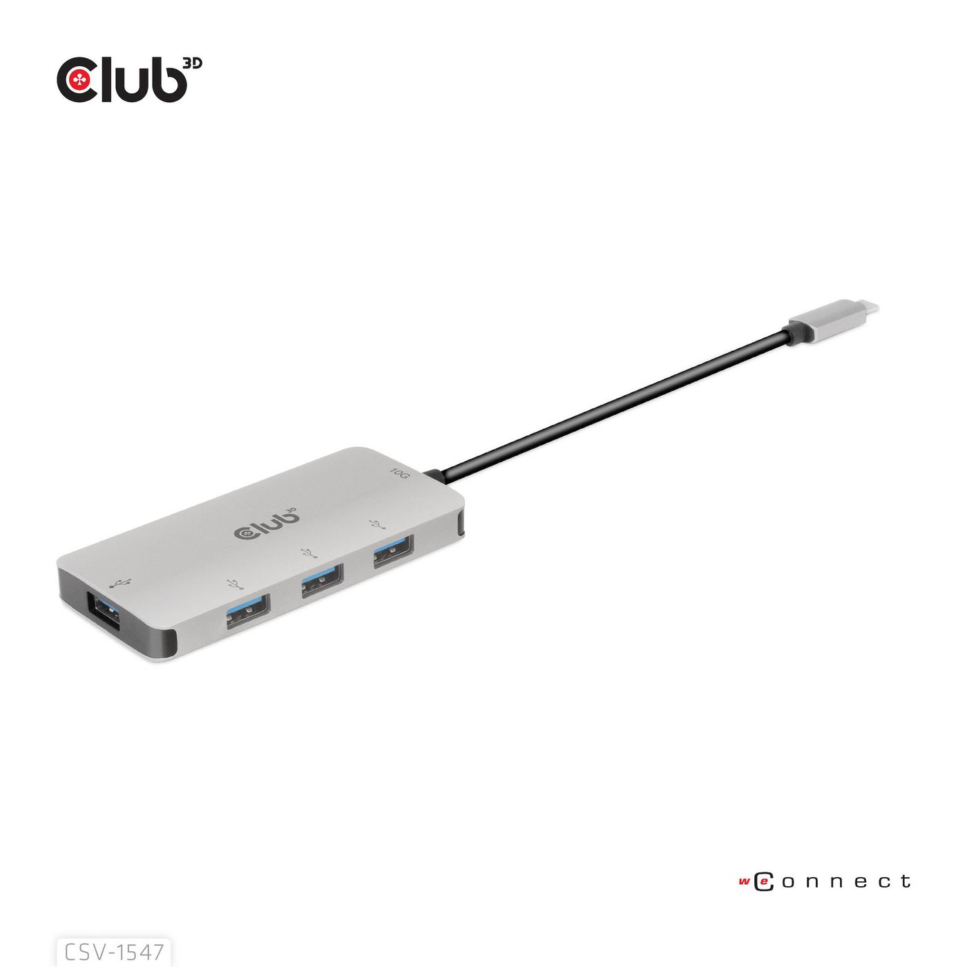 Club3D CSV-1547 W128561434 Usb Gen2 Type-C To 10Gbps 4X 