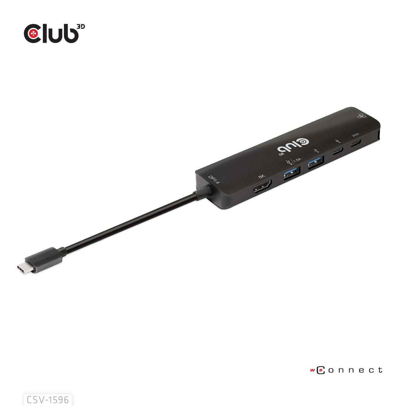 Club3D CSV-1596 W128561543 Usb Gen1 Type-C, 6-In-1 Hub 
