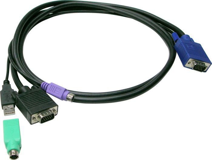 LEVELONE KVM Kabel ACC-3202 USB+PS/2 3,00m