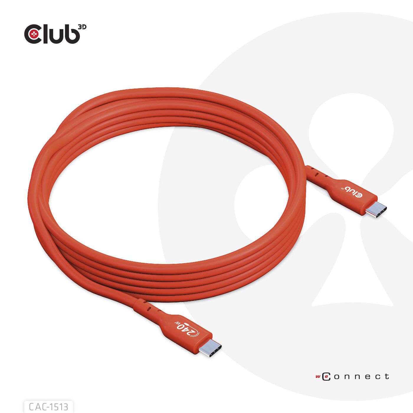 Club3D CAC-1513 W128562931 Usb2 Type-C Bi-Directional 