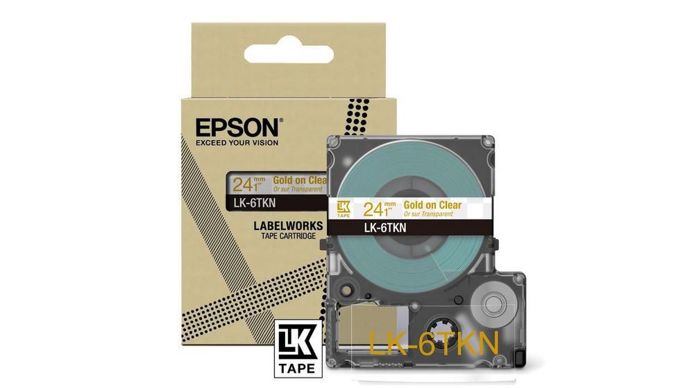 Epson C53S672098 W128563232 Lk-6Tkn Gold, Transparent 