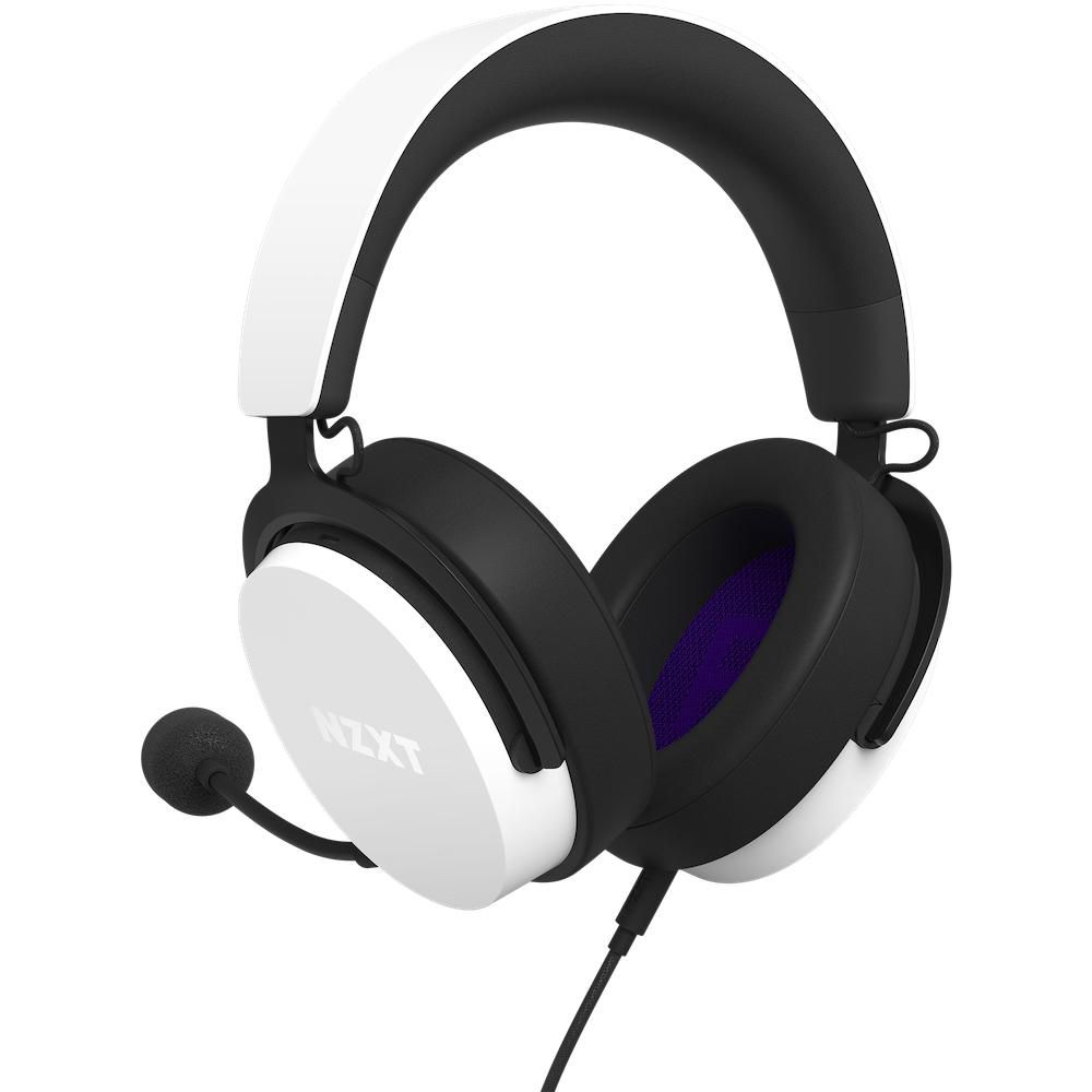 NZXT Wired Closed Back Headset 40mm White V2 AP-WCB40-W2