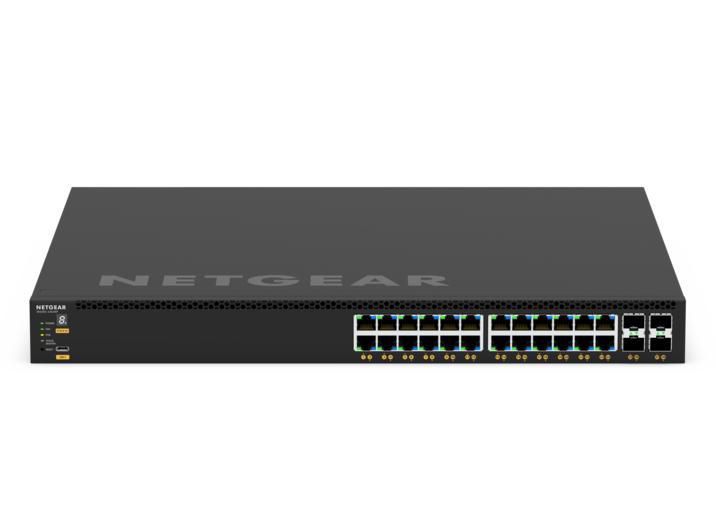 NETGEAR M4350-24G4XF (GSM4328)-24x1G PoE+ (648W base, up to 720W) and 4xSFP+ Managed Switch