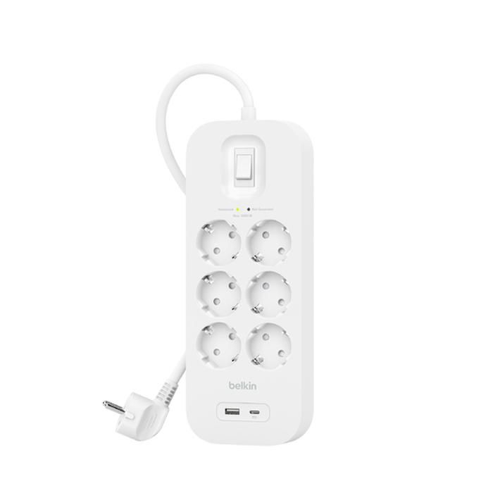 Belkin SRB002VF2M W128564304 Connect White 6 Ac OutletS 