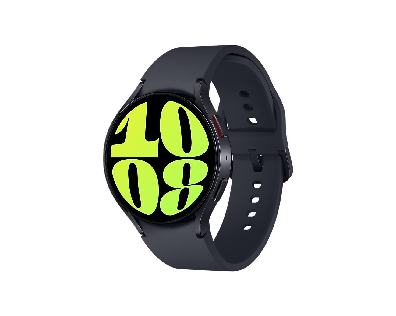 SAMSUNG Galaxy Watch6 - 44 mm - intelligente Uhr mit Sportband - Graphit - Bandgröße: M/L - Anzeige