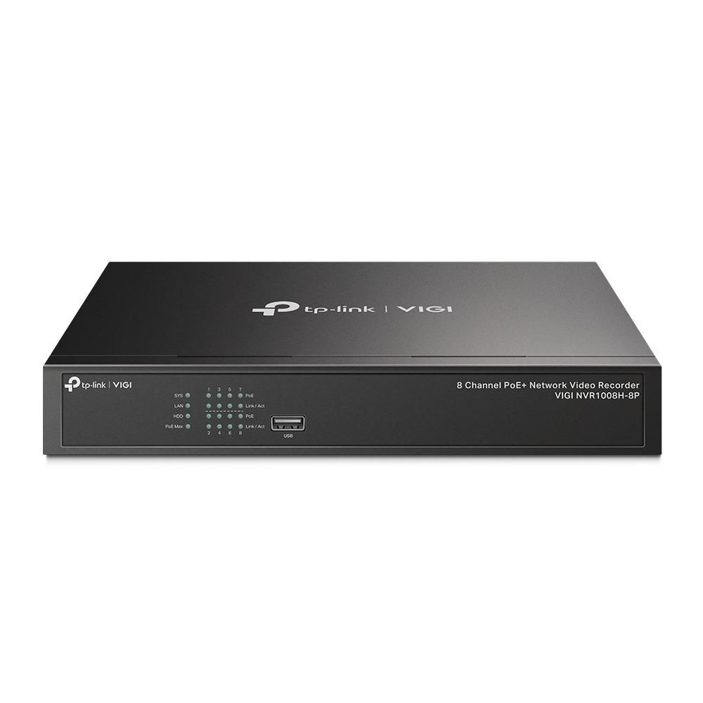 TP-Link VIGI NVR1008H-8P W128564475 Network Video Recorder Black 