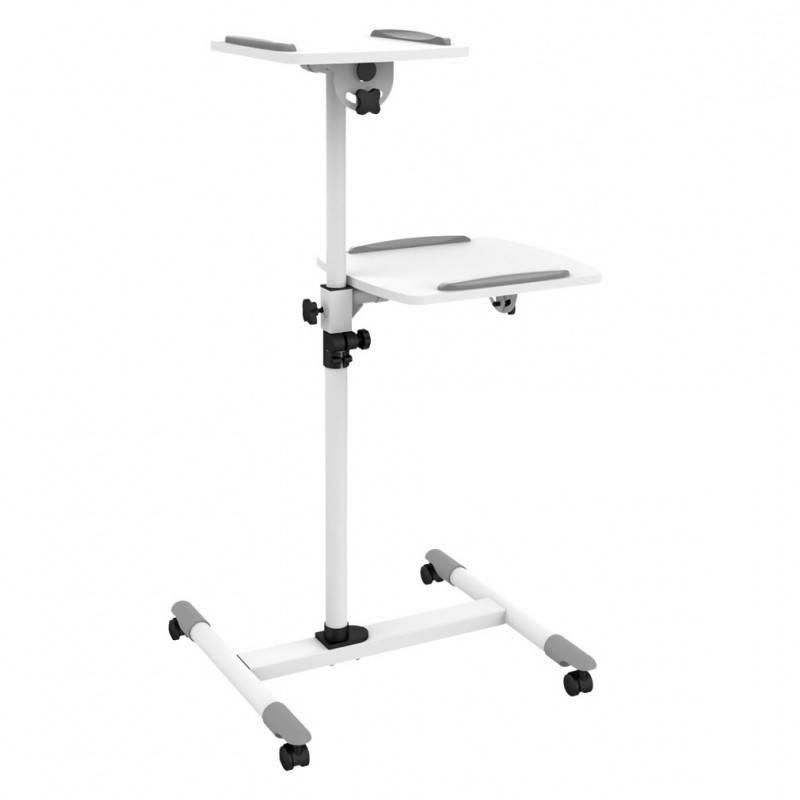 TECHLY Flexible Univ. Trolleys f. Notebook/Beamer, 85-110cm