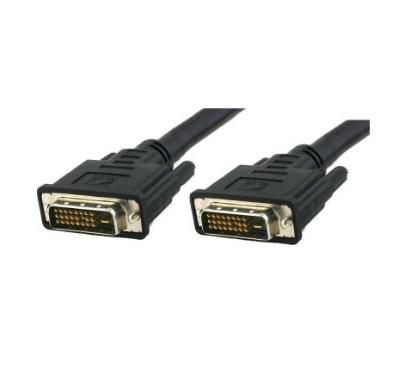 TECHLY DVI-D Dual-Link Kabel St/St mit Ferrit schwarz 10m