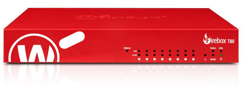 WatchGuard WGT80411-EU W128565470 Firebox T80 Hardware Firewall 