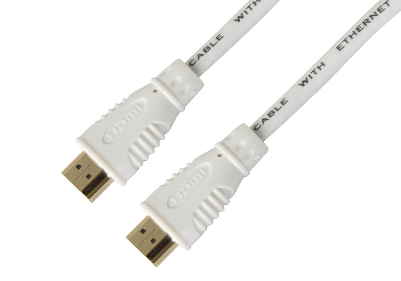 TECHLY HDMI High Speed Kabel mit Ethernet, M/M, 1.0m, weiß