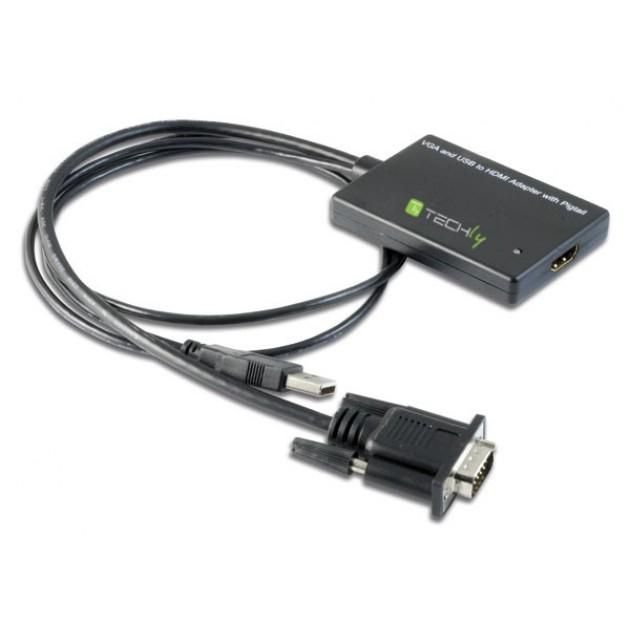 TECHLY SVGA und Audio zu HDMI Konverter
