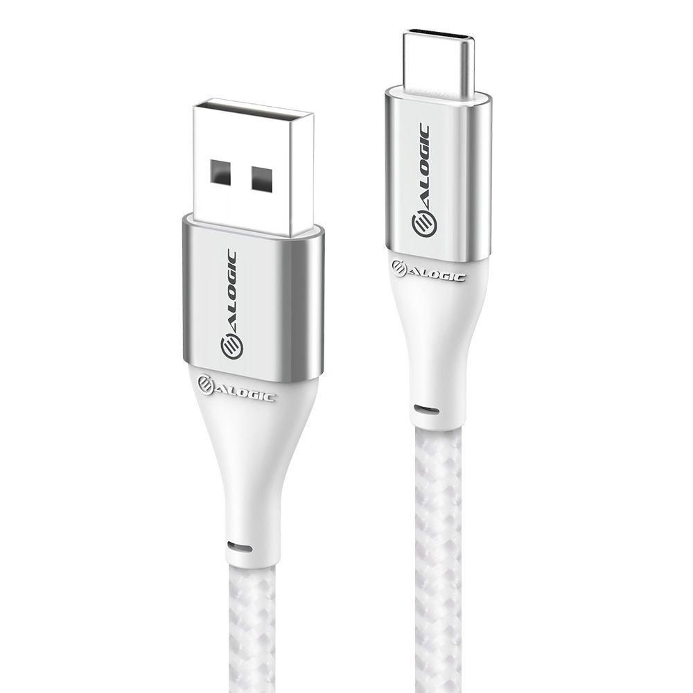 ALOGIC USB Kabel USB 2.0 to USB-A 3A/480Mbps 1.5m silber