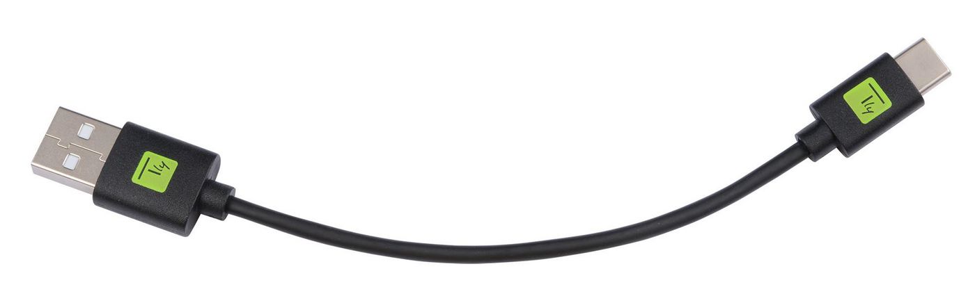 TECHLY USB2.0 Kabel ST Typ-A - ST Typ-C schwarz, 0,1m