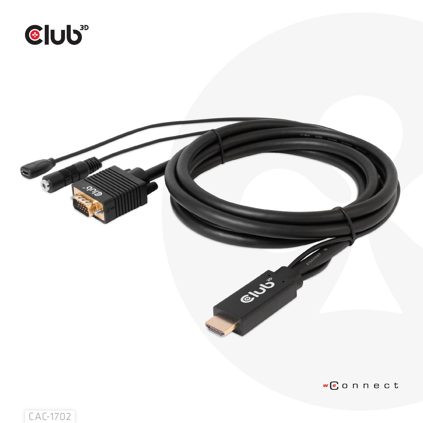 Club3D CAC-1712 W128566302 Hdmi To Vga Cable MM 