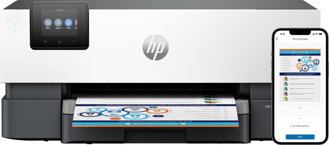 HP 5A0S3B629 W128597156 OfficeJet Pro 9110b Printer, 