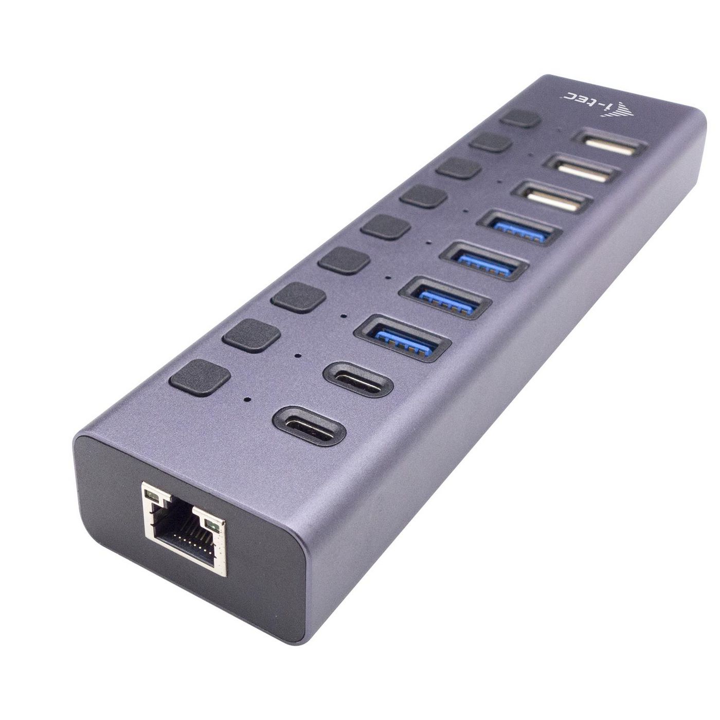 I-TEC USB 3.0/USB-C Charging HUB 9port LAN + Power Adapter 60W