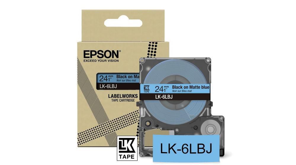 C53S672082 W128598985 Epson LK-6LBJ Black, Blue 