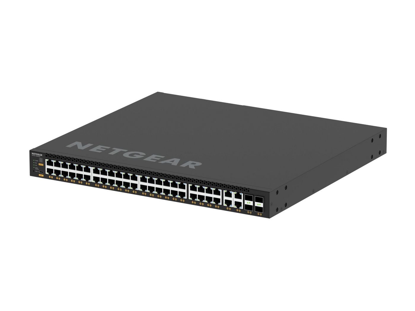 NETGEAR M4350-44M4X4V (MSM4352)-44x2.5G, 4x10G/Multi-gig PoE++ (194W base, up to 3,314W) and 4xSFP28