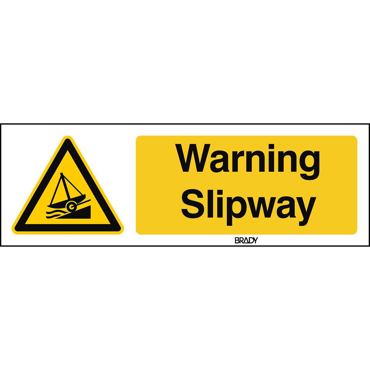 Brady WW044EN487PP-450X150-1 W128399016 ISO Safety Sign - Warning 