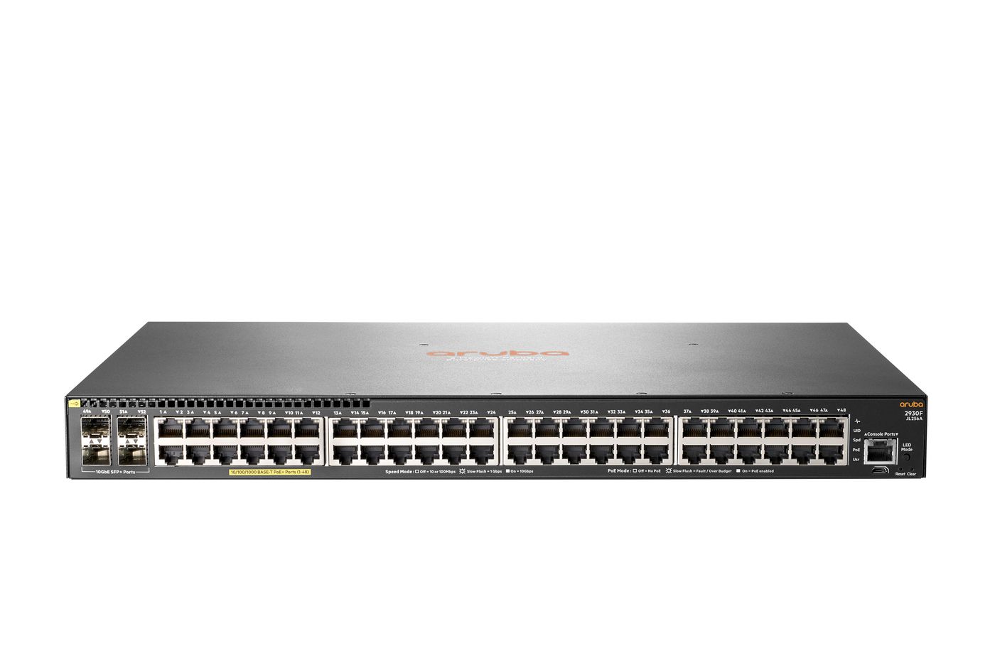 HP Net Switch 1000T 48P HP 2930F 48G (JL256A) 19\" PoE+ Managed 4x SFP+