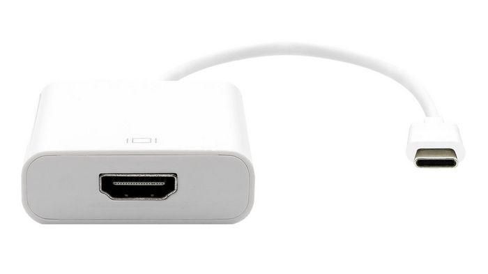 USB3.1 C-HDMI. M/F. White 20cm