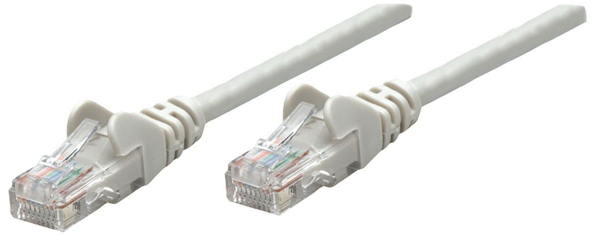 INTELLINET Netzwerkkabel Cat6A S/FTP CU LS0H 20m Grau RJ-45 Stecker / RJ-45 Stecker Vergoldete Konta