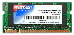 Patriot-Memory PSD22G8002S DDR2 2GB CL5 800MHzSODIMM 