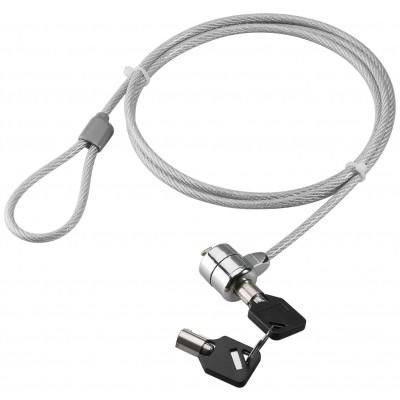 Techly 106060 W128780038 Cable Lock Silver 1.4 M 