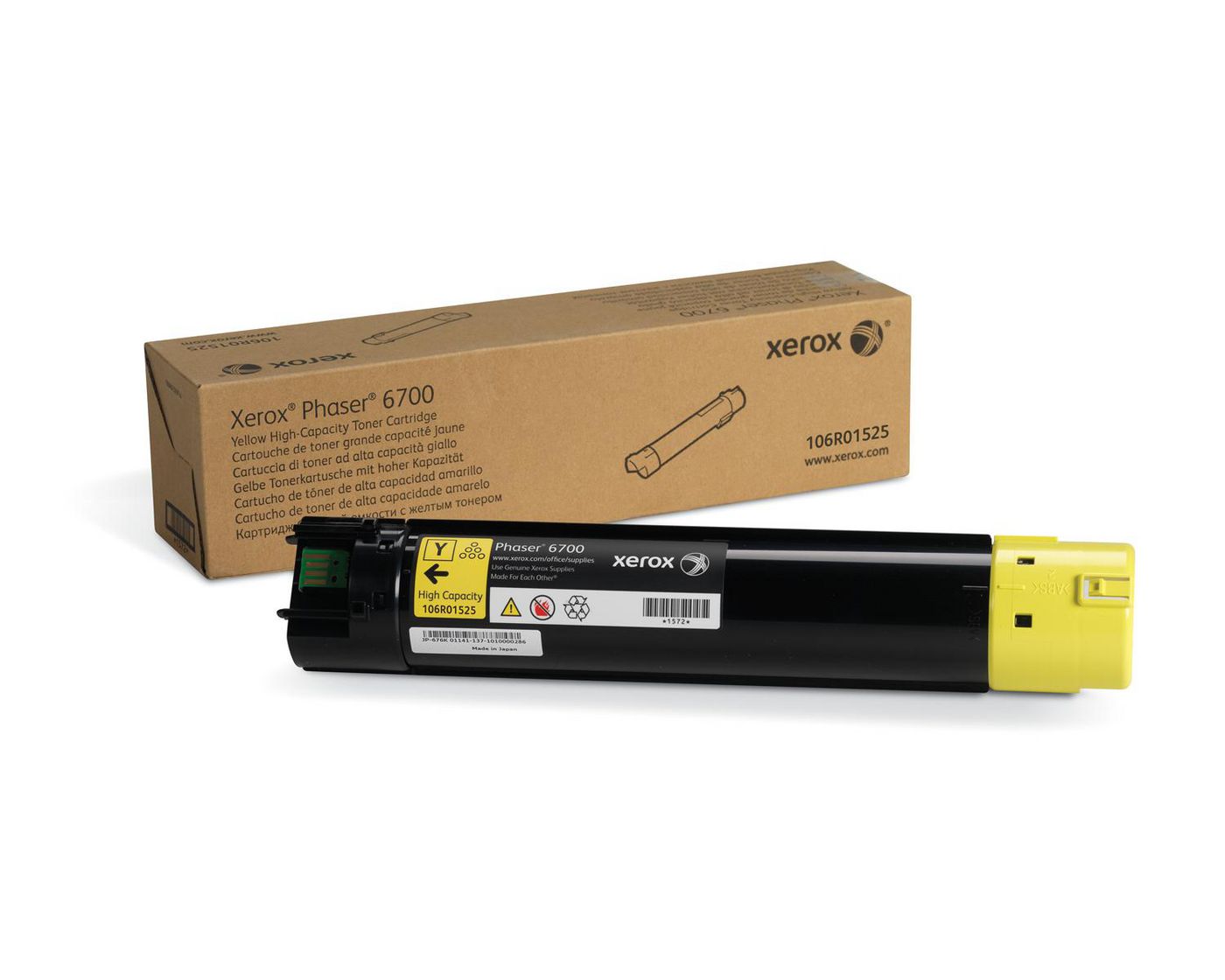Xerox 106R01525 W128780053 Yellow High Capacity Toner 
